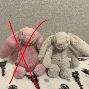 EUC Jellycat Small Bashful Ivory Bunny Plush Stuffed Animal